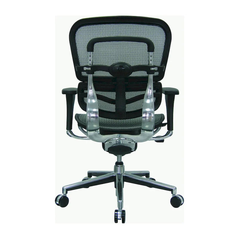 Verstellbarer ergonomischer Bürostuhl aus Netzstoff mit Kopfstütze