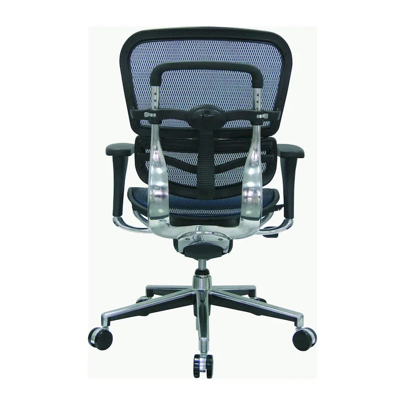 Verstellbarer ergonomischer Bürostuhl aus Netzstoff mit Kopfstütze